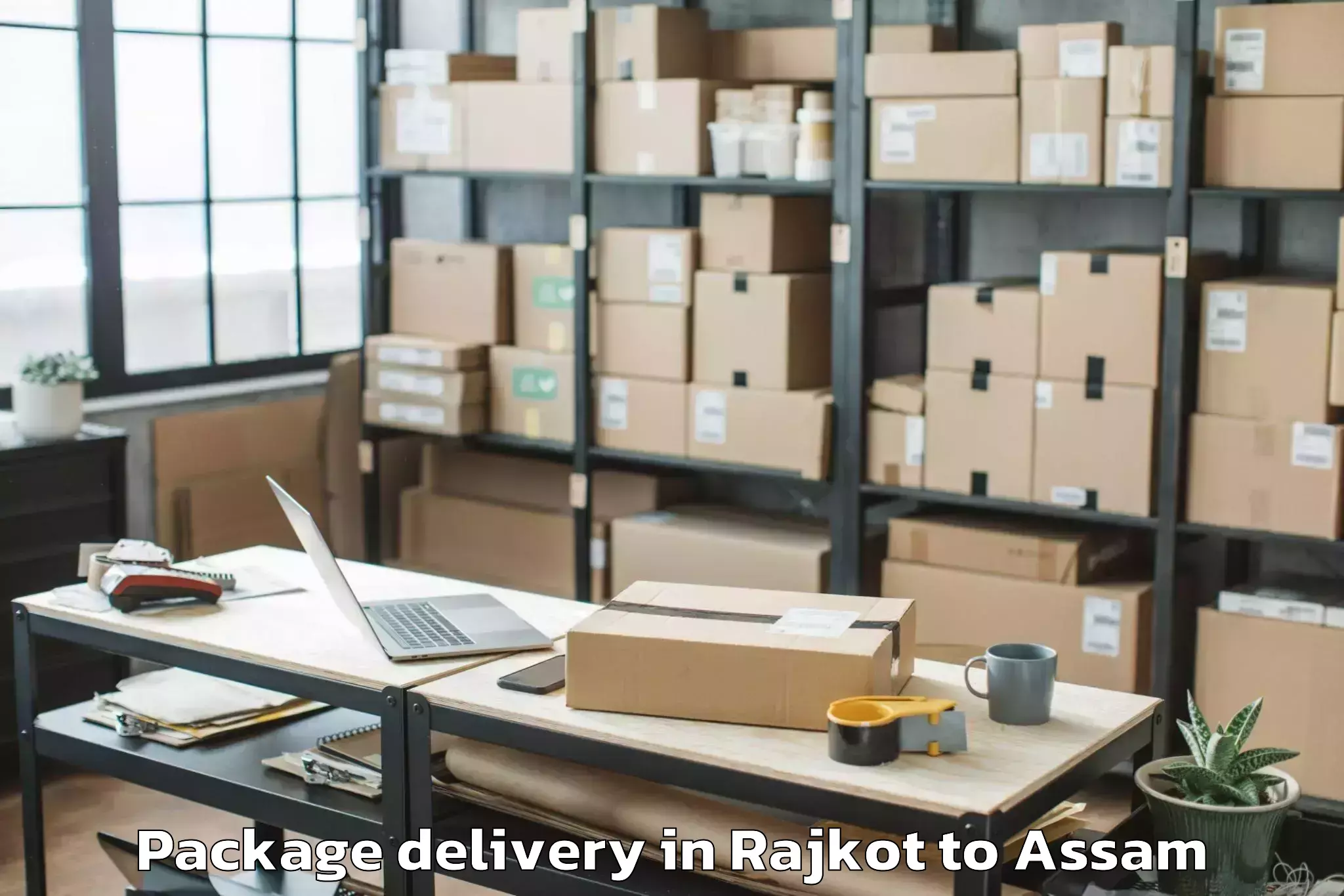 Reliable Rajkot to Khoirabari Package Delivery